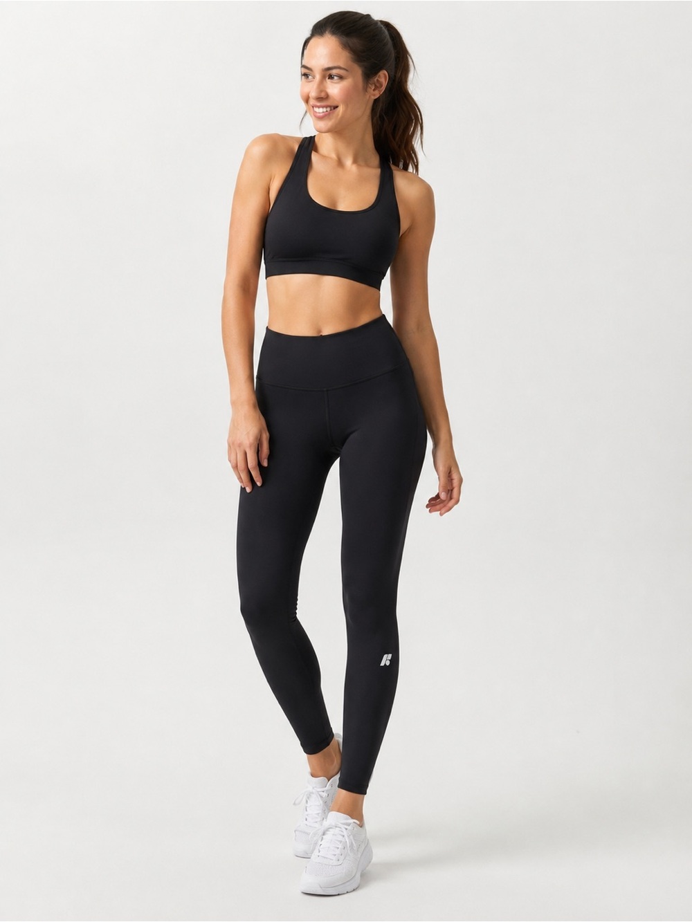 NWT Forme Black High Rise Compression Leggings Large